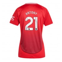 Camiseta Manchester United Antony #21 Primera Equipación para mujer 2024-25 manga corta